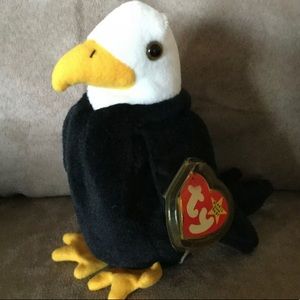 Rare & Retired Baldy the Eagle Beanie Baby  #4074